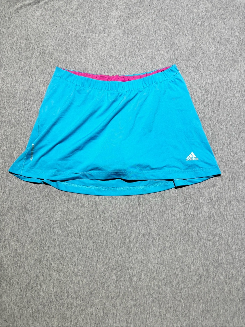 adidas Teal Blue Active Skirt with Pink Builtin Shorts